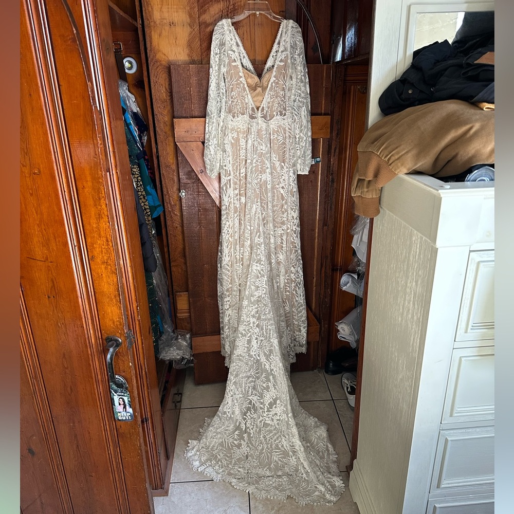 Full lace wedding dress
